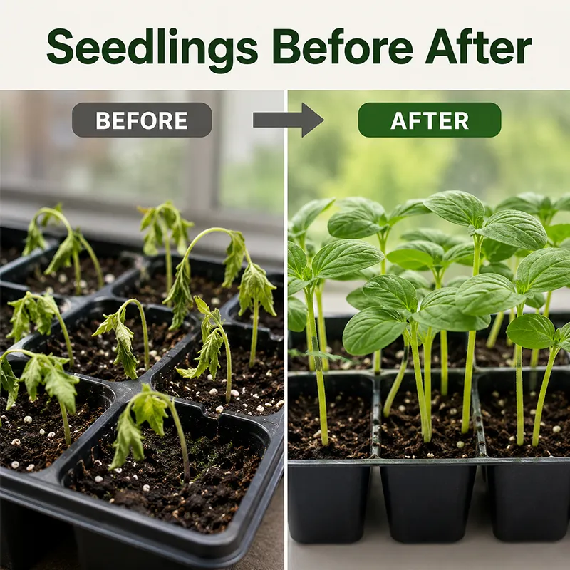 Seedlings Before After